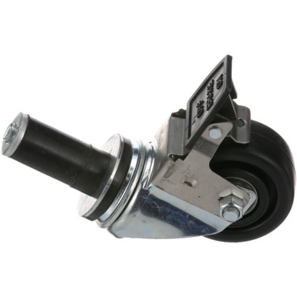 Quality Industries Caster, 3" Swivel, Brake (Svc) 900031